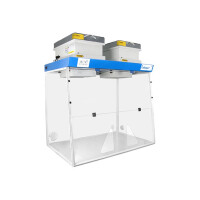 Dygestorium Bezwyciągowe 1200 Mm, 2 Moduły - Pyły I Opary, Trójkątne Otwory Robocze 2 X For200