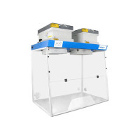 Dygestorium Nastołowe 1200 Mm, 2 Moduły - Pyły I Opary, Trapezowy Otwór Roboczy 2 X Cor200