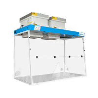 Dygestorium Nastołowe 1500 Mm, 2 Moduły - Pyły I Opary, Trójkątne Otwory Robocze 2 X Cor200