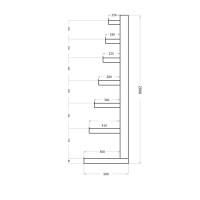 Regał Na Dłużyce Jednostronny Meta Atlast St Długość Regału 4105 Mm