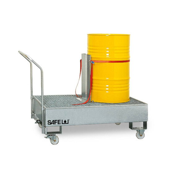 Bezpieczna Mobilna Wanna Ociekowa Mp 2 2 Beczki 151 L. - 400 L. Stal Ocynkowna