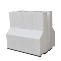 Mobilna Bariera Przeciwpowodziowa 0.9M, Wstępnie Napełniana Biały