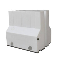 Mobilna Bariera Przeciwpowodziowa 0.9M, Samonapełniająca Się Biały