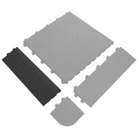 Krawędź Do Mat Przemysłowych Fatigue Lock Czarny 15 Cm X 0.5 M - Żeński