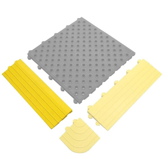 Krawędź Do Mat Przemysłowych Fatigue Lock Żółty 15 Cm X 0.5 M - Żeński