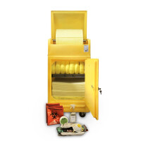 Zestaw Ratunkowy Chemiczny W Zamykanej Szafce Na Kółkach, 291 L. Żółty 291 L.