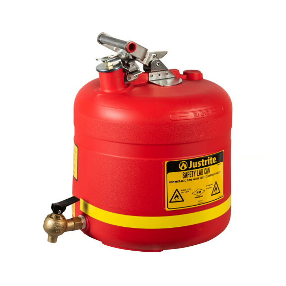 Kanister Na Chemikalia 19 L Owalny Czerwony Polietylen Powyżej 11 L.