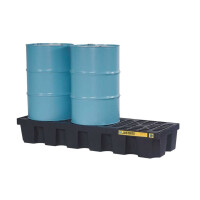 Paleta Wychwytowa Justrite Pod 3 Beczki - 284 L Czarny 151 L. - 400 L. Nie