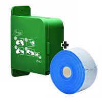 Bandaż Piankowy + Dyspenser Quicksoft 5 M X 5.5 Cm, Beżowy Niebieski