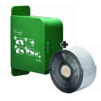 Bandaż Piankowy + Dyspenser Quicksoft 5 M X 5.5 Cm, Czarny Czarny