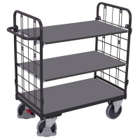 Niski Wózek Piętrowy, 2 Ściany Ral 7016 1035X520X(H)1180 Mm