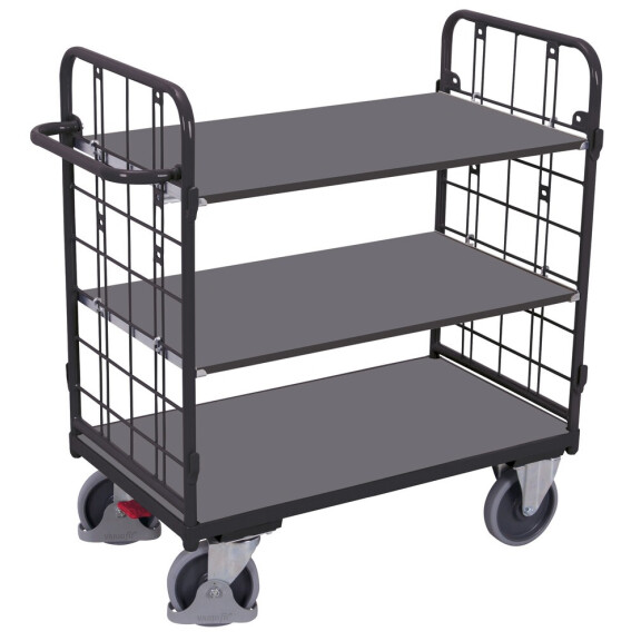 Niski Wózek Piętrowy, 2 Ściany Ral 7016 1185X620X(H)1220 Mm