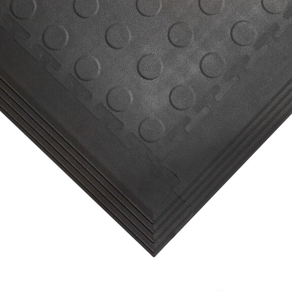 Tough-Lock Eco - Mata Podłogowa W 100% Z Recyklingu, Zestaw 4 Szt. Czarny 0.5M X 0.5M