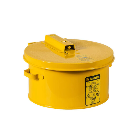 Zbiornik Do Czyszczenia Detali Przez Zanurzenie, 3,8L. Żółty Do 2 L. Stal Ocynkowana