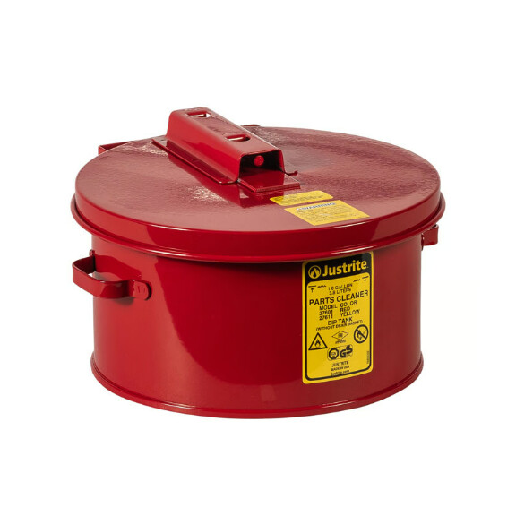 Zbiornik Do Czyszczenia Detali Przez Zanurzenie, 3,8L. Czerwony Do 2 L. Stal Ocynkowana