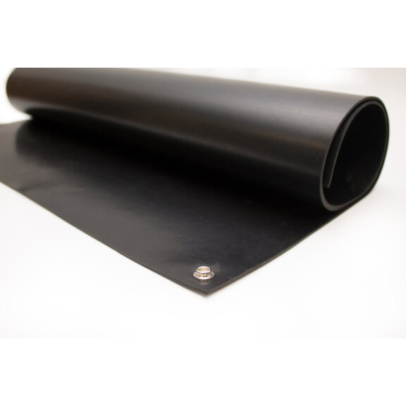 Mata Przewodząca Z Gumy Neoprenowej Czarny 0.6M X 1.2M (2Mm)