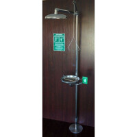 Natrysk Bezpieczeństwa Z Oczomyjką Ze Stali Nierdzewnej Stal Nierdzewna Sterowanie Ręczne