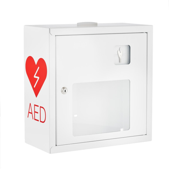 Szafka Na Defibrylator Asb Audio Key Lock Wewnętrzna Biały Dźwiękowy I Świetlny
