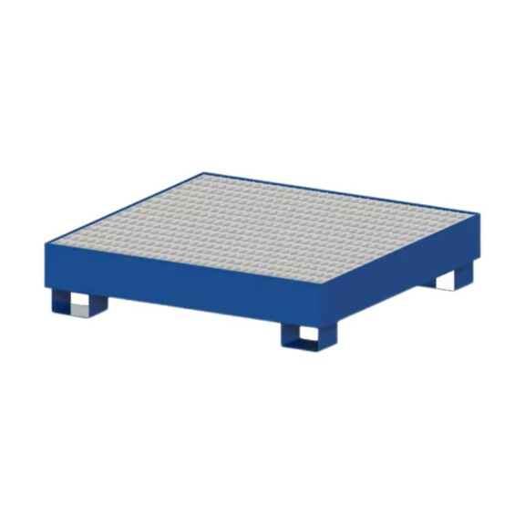 Wanna Wychwytowa / Ociekowa Pmb 200 4 Beczki 151 L. - 400 L. Stal Lakierowana Czerwony 122 Cm × 122 Cm × 28 Cm