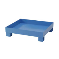 Wanna Wychwytowa / Ociekowa Pma 1200 × 1200 × 210 4 Beczki Do 150 L. Zielony Stal Lakierowana 120 Cm X 120 Cm X 21 Cm