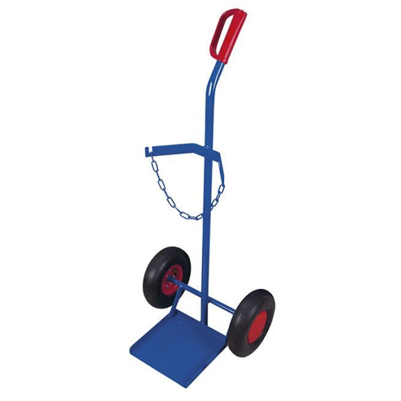 Taczka Do Transportu 1 Butli Stalowej O Pojemności 40 - 50 L Koła Stalowe Ral 5010