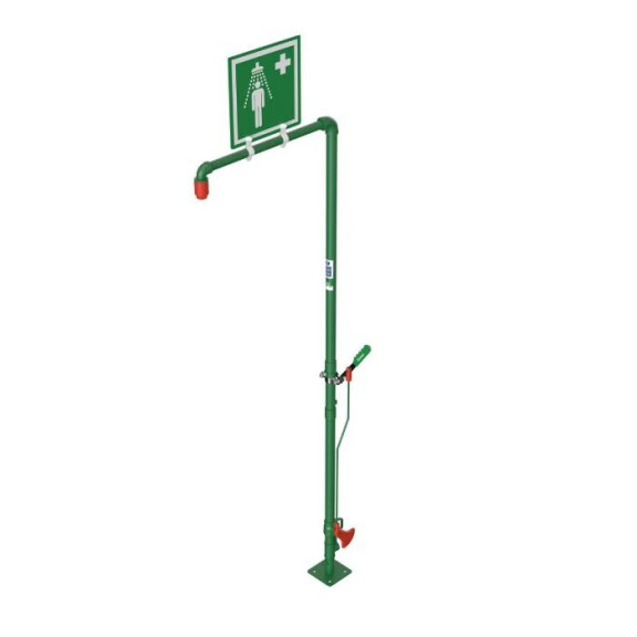 Zewnętrzny Samoodpływowy Prysznic Bezpieczeństwa Sd18G Stal Ocynkowana