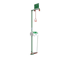 Nieogrzewany Prysznic Bezpieczeństwa Z Zamkniętą Misą Abs Do Przemywania Oczu I Twarzy 1845 Hughes Stal Nierdzewna