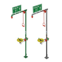 Prysznic Bezpieczeństwa Asa 1875 Hughes Z Myjką Do Oczu I Twarzy Stal Ocynkowana