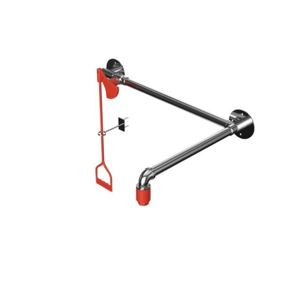 Prysznic Bezpieczeństwa Montowany Nad Drzwiami - 23God Hughes Stal Nierdzewna