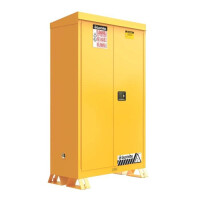 Zewnętrzna Szafa Bezpieczeństwa Justrite Na Materiały Łatwopalne (114 L) Żółty 100 L. - 200 L. 0 - 1 Szt. Manualne 109Cm X 46Cm X 112Cm