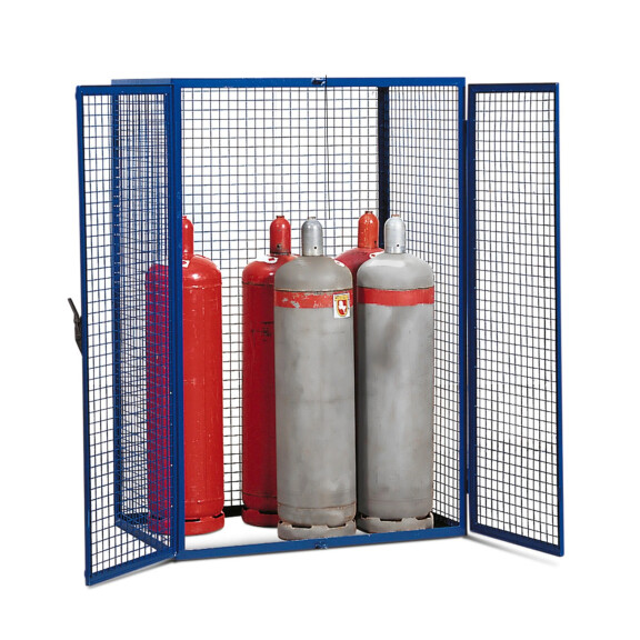 Szafa Na 8 Butli Gazowych Po 11 Kg Lub 6 Po 33 Kg, Drzwi 2-Skrzydłowe, Niebieska