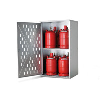 Szafa Asecos Na 10 Butli Gazowych Po 11 Kg Lub 4 Butle Po 33 Kg, Drzwi 1-Skrzydłowe, Cynkowana