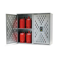 Szafa Asecos Na 20 Butli Gazowych Po 11 Kg Lub 9 Butli Po 33 Kg, Drzwi 2-Skrzydłowe, Cynkowana