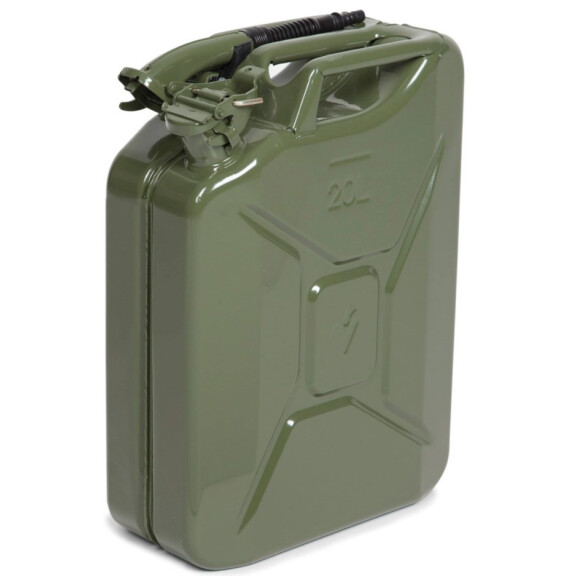 Kanister Stalowy 20 L - Certyfikat Un (Oznaczenie X) Zielony Stal Powyżej 11 L. Nie