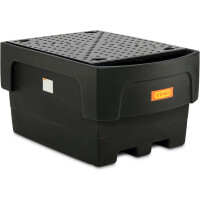 Zbiornik Ibc 1100/1-Pe Z Funkcją Bezpiecznego Nalewania Czarny Powyżej 401 L. Nie Polietylen Z Dibt