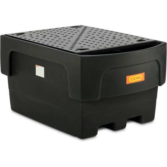 Zbiornik Ibc 1100/1-Pe Z Funkcją Bezpiecznego Nalewania Czarny Powyżej 401 L. Nie Polietylen Z Dibt