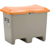 Pojemnik Na Piasek Z Tworzywa Sztucznego Grp Plus3 200 L, Przystosowany Do Paleciaka Szary Bez Zsypu 200 L