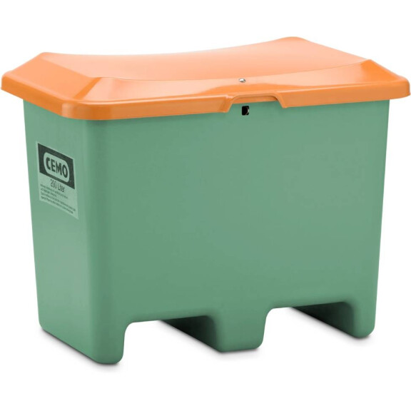 Pojemnik Na Piasek Z Tworzywa Sztucznego Grp Plus3 200 L, Przystosowany Do Paleciaka Zielony Bez Zsypu 200 L