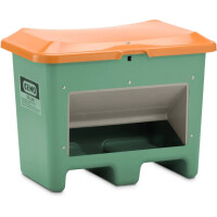 Pojemnik Na Piasek Z Tworzywa Sztucznego Grp Plus3 200 L, Przystosowany Do Paleciaka Zielony Z Zsypem 200 L