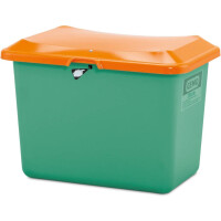 Pojemnik Na Piasek Z Tworzywa Sztucznego Grp Plus3 200 L, Płaskie Dno Zielony Bez Zsypu 200 L