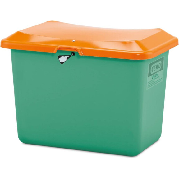 Pojemnik Na Piasek Z Tworzywa Sztucznego Grp Plus3 200 L, Płaskie Dno Zielony Bez Zsypu 200 L