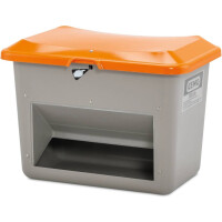 Pojemnik Na Piasek Z Tworzywa Sztucznego Grp Plus3 200 L, Płaskie Dno Szary Z Zsypem 200 L