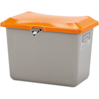 Pojemnik Na Piasek Z Tworzywa Sztucznego Grp Plus3 200 L, Płaskie Dno Szary Bez Zsypu 200 L