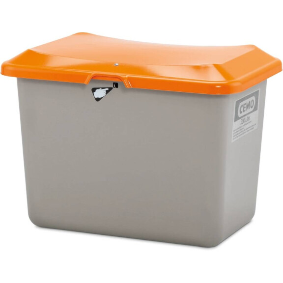 Pojemnik Na Piasek Z Tworzywa Sztucznego Grp Plus3 200 L, Płaskie Dno Szary Bez Zsypu 200 L