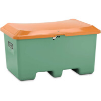 Pojemnik Na Piasek Z Tworzywa Sztucznego Grp Plus3 400 L, Przystosowany Do Paleciaka Zielony Bez Zsypu 400 L