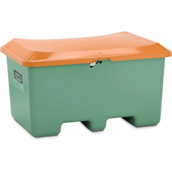 Pojemnik Na Piasek Z Tworzywa Sztucznego Grp Plus3 400 L, Przystosowany Do Paleciaka Zielony Bez Zsypu 400 L