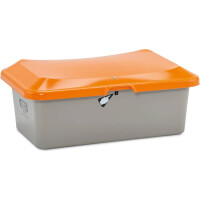 Pojemnik Na Piasek Z Tworzywa Sztucznego Grp Plus3 100 L, Płaskie Dno Szary Bez Zsypu 100 L