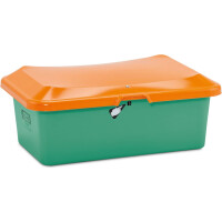 Pojemnik Na Piasek Z Tworzywa Sztucznego Grp Plus3 100 L, Płaskie Dno Zielony Bez Zsypu 100 L