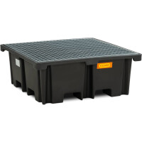 Wanna Zabezpieczająca Pod Paletę Przemysłową, 120 X 120 Cm, 400 L Czarny 151 L. - 400 L. Nie Stal Z Dibt Pod Paletę 120X120Cm