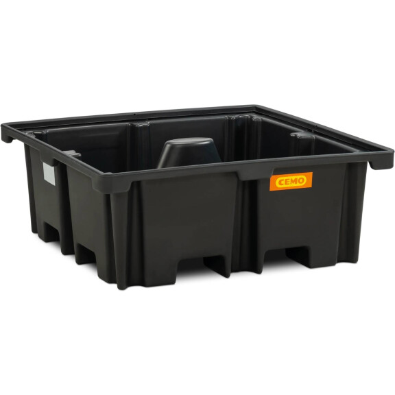 Wanna Zabezpieczająca Pod Paletę Przemysłową, 120 X 120 Cm, 400 L Czarny 151 L. - 400 L. Nie Bez Kratownicy Z Dibt Pod Paletę 120X120Cm
